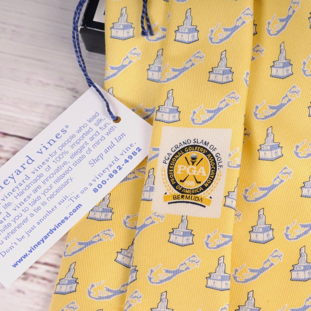 Vineyard Vines, Martha's Vineyard, PGA Bermuda, Special Edition Tie, {NWT} - Picture 4 of 8